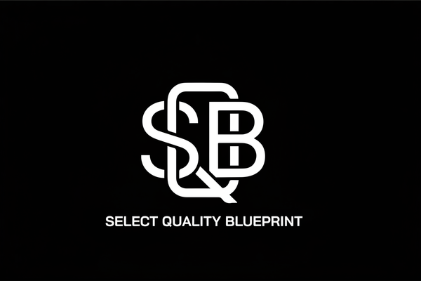 Logo SQB blanco fondo negro